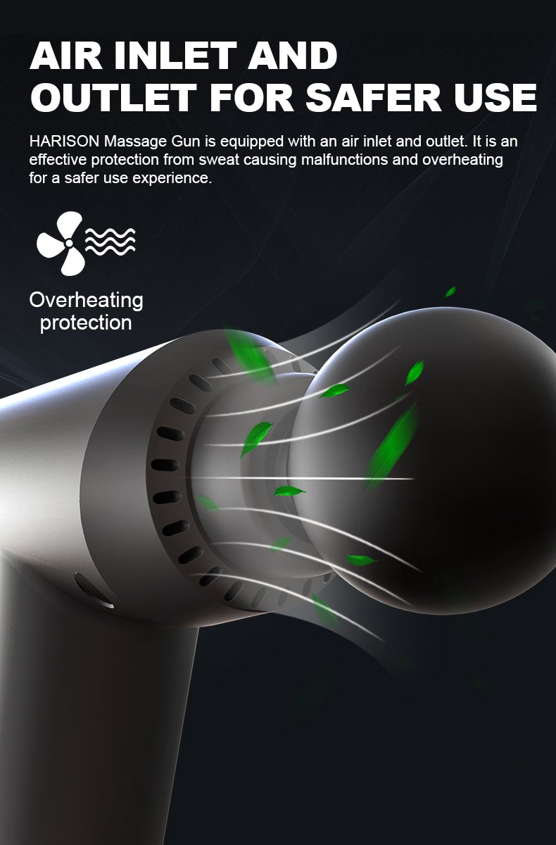 Fascia gun with funny heat dissipation