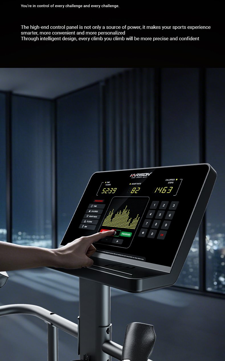 21-Inch LED Display Provides Real-Time Workout Metrics