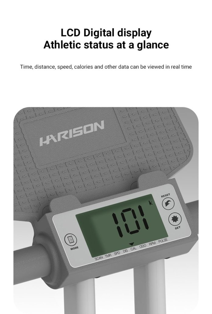 Smart Workouts with 2-in-1 LCD Monitor and Bluetooth Connectivity