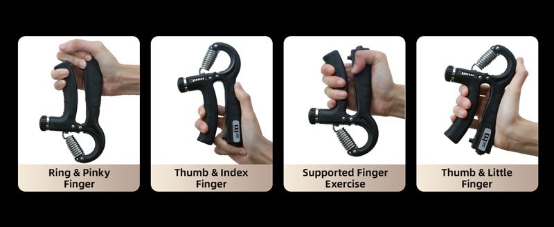 Grip strength trainer functions