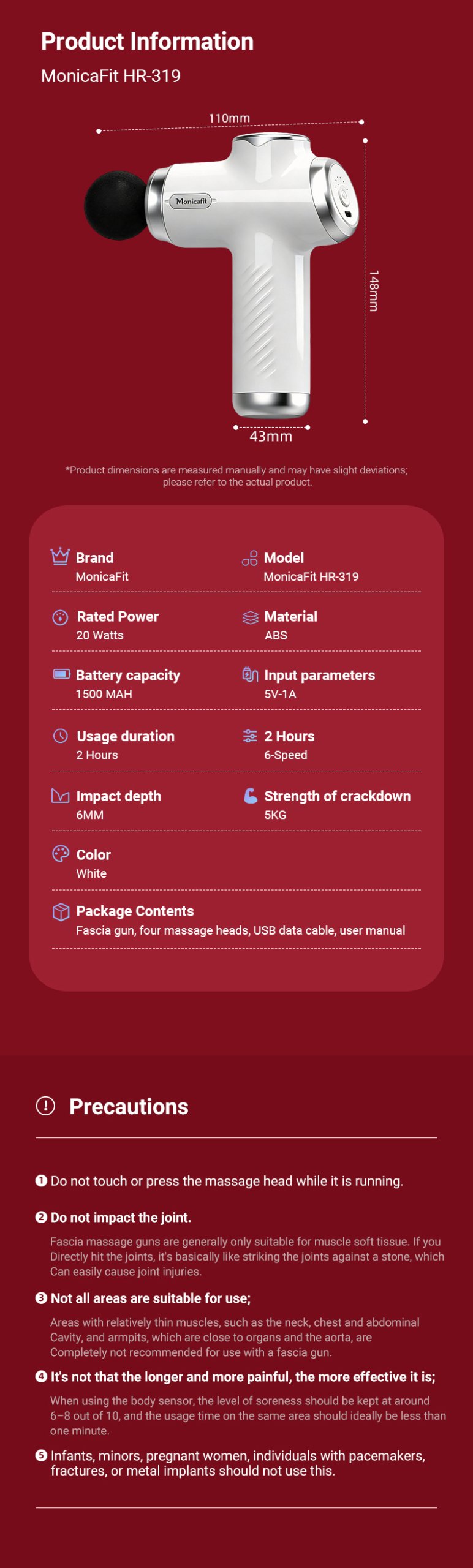 HARISON Multi-functional Handheld Massage Gun